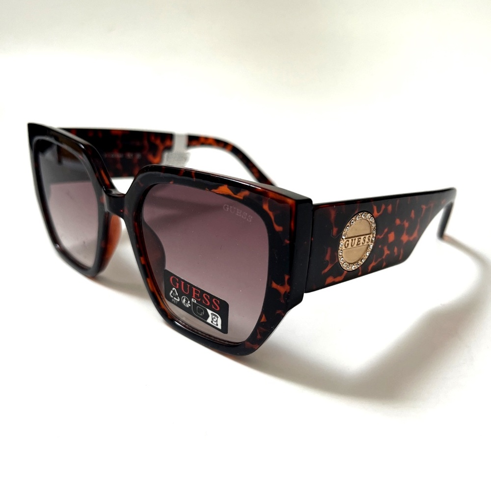 New Original GUESS Oversized Square Sunglasses GO00049 Acetate Tortoise Shell